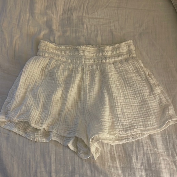 Abercrombie & Fitch Pants - A&F cotton/linen swim coverup shorts